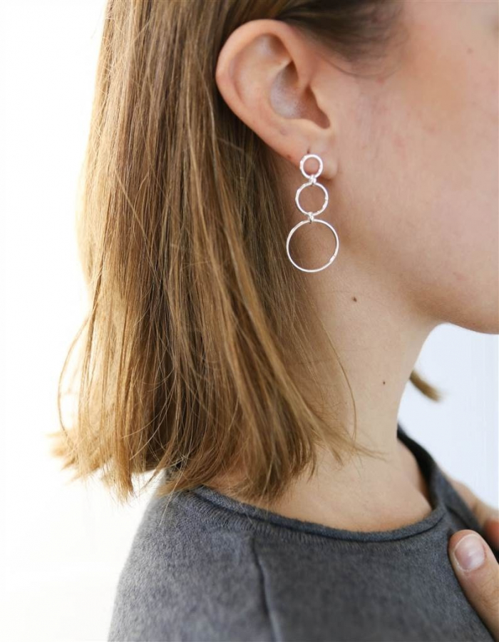 PENDIENTES TRIPLE CIRCULO