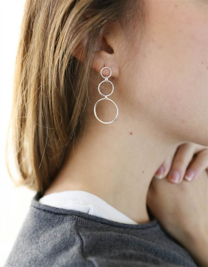 PENDIENTES TRIPLE CIRCULO