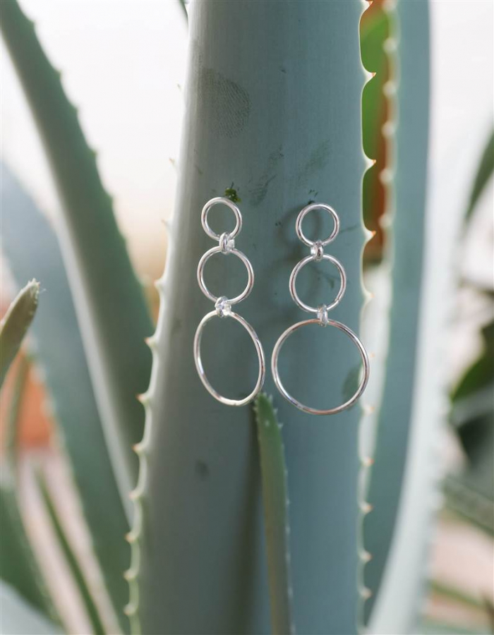 PENDIENTES TRIPLE CIRCULO