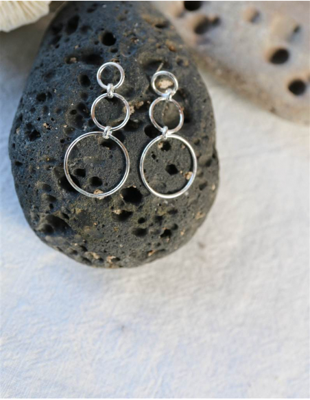 PENDIENTES TRIPLE CIRCULO