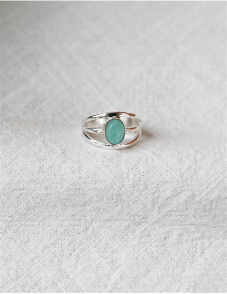 ANILLO MAR DE AMAZONITA