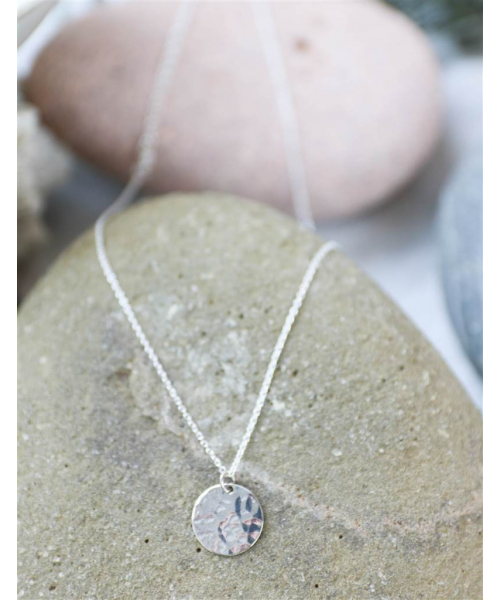 COLLAR LUNA LLENA PLATA DE LEY