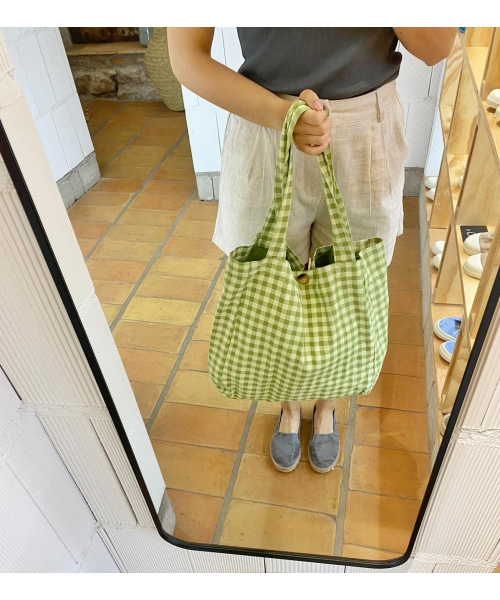 BOLSO LONETA CUADROS VICHY 2