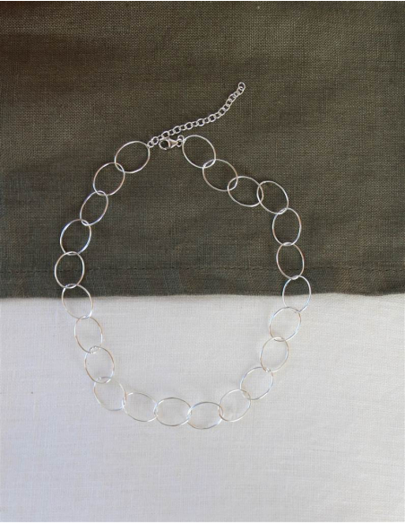 COLGANTE ESLABONES PLATA