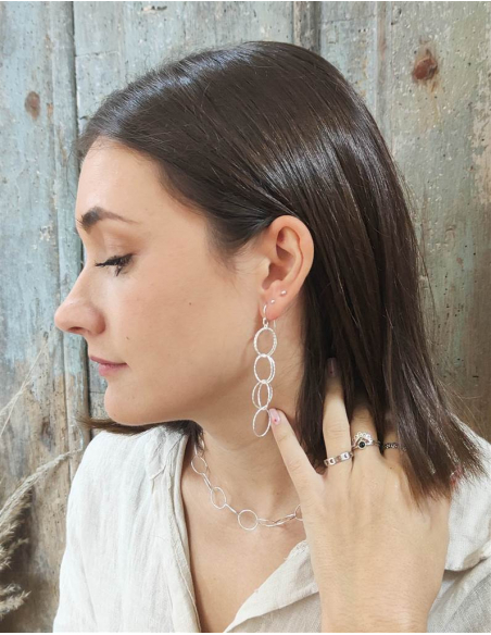 COLGANTE ESLABONES PLATA