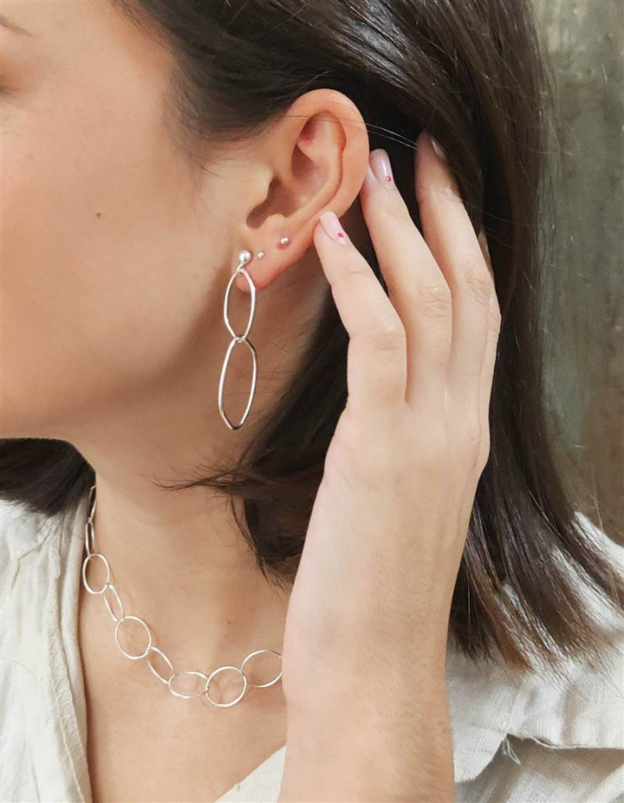 COLGANTE ESLABONES PLATA