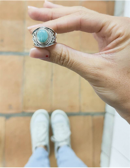 ANILLO MIA AMAZONITA