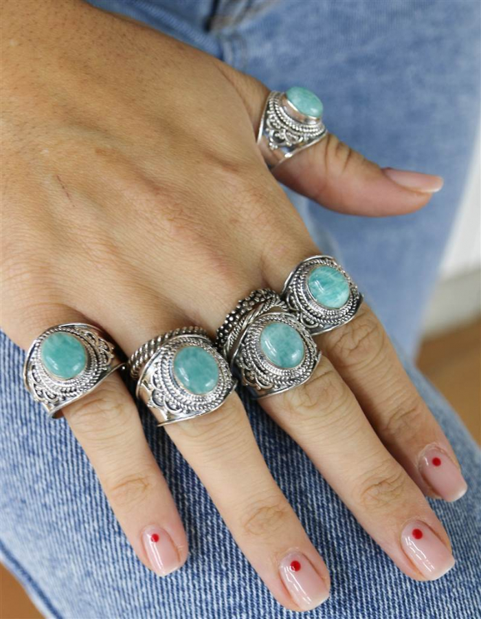 ANILLO MIA AMAZONITA