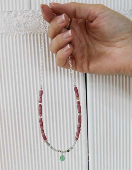 COLGANTE RODOCROSITA SILVER