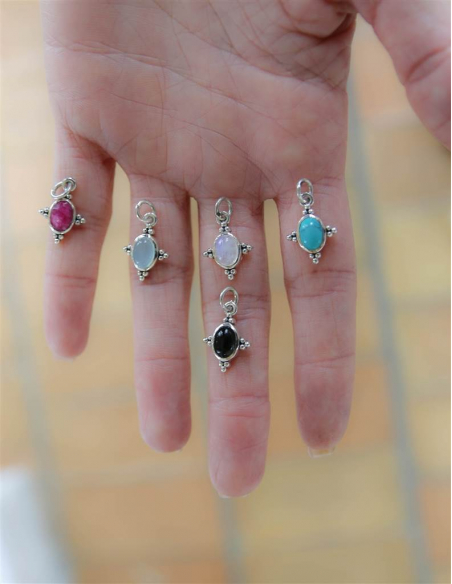 COLGANTE  PIEDRAS NATURALES INDRA