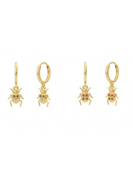 AROS ESCARABAJO PLATA DE LEY