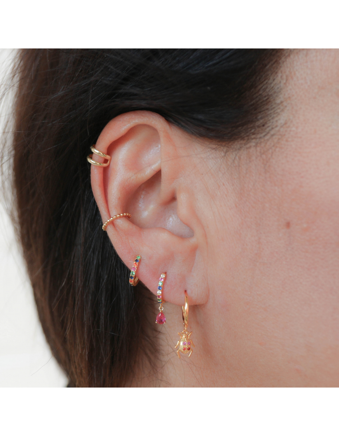 AROS ESCARABAJO PLATA DE LEY