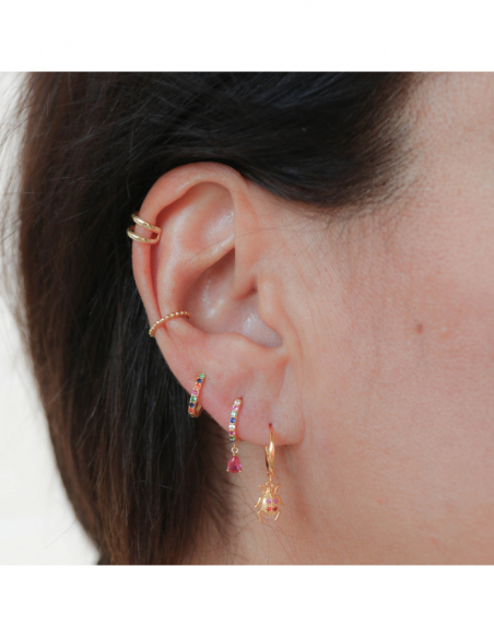 AROS ESCARABAJO PLATA DE LEY