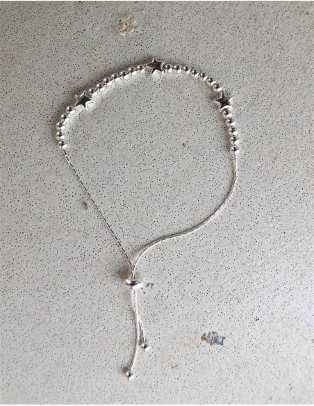 PULSERA ESTRELLITAS Y BOLITAS
