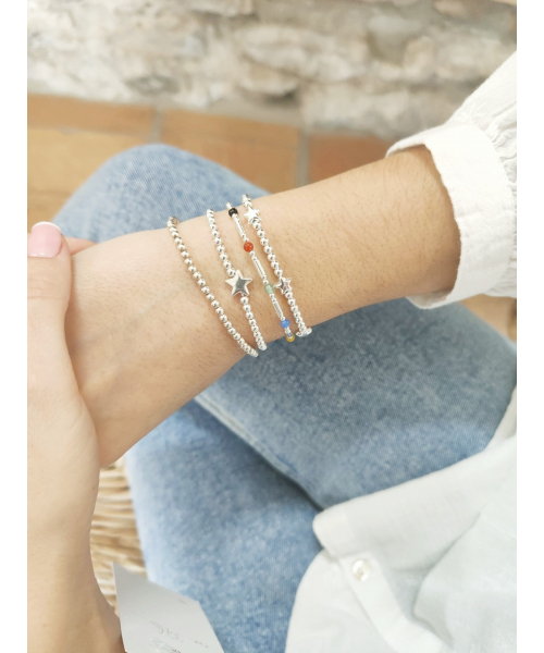 PULSERA ESTRELLITAS Y BOLITAS 2