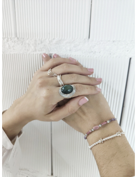 ANILLO NATURA LABRADORITA