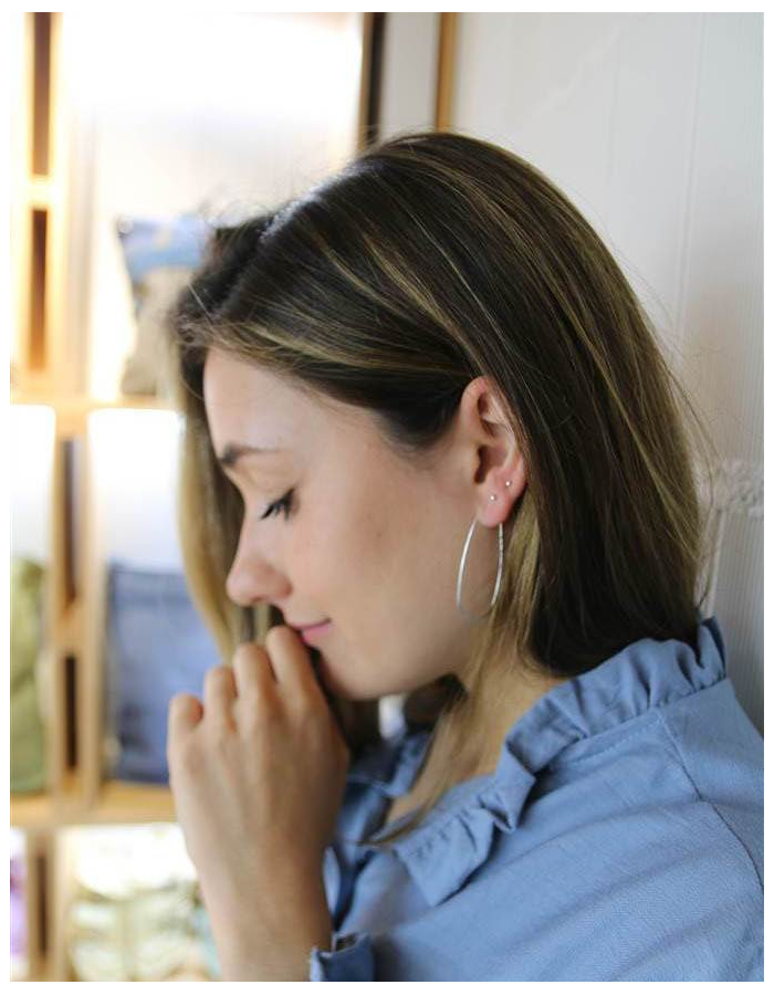 PENDIENTES LONDRES PLATA