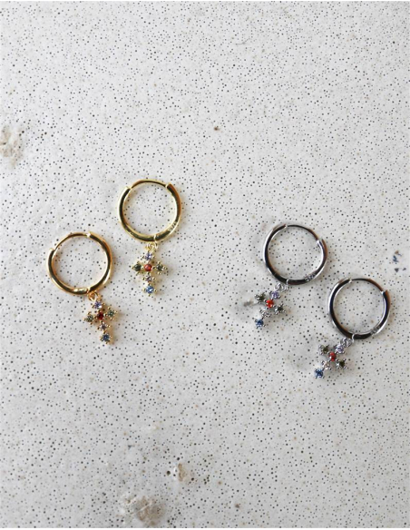 AROS CRUZ CIRCONITAS DE COLORES