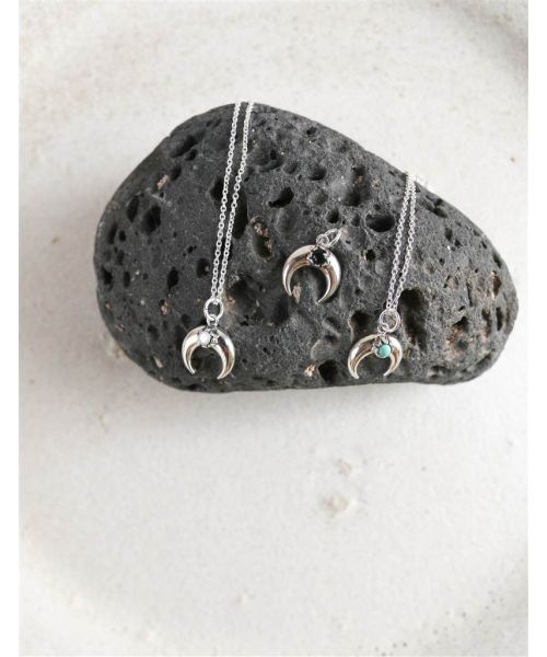 COLGANTE  LUNA INVERTIDA PLATA 2