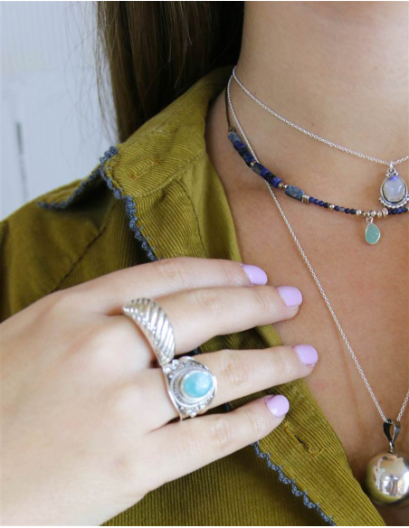 COLGANTE COSMIC PIEDRA LUNA