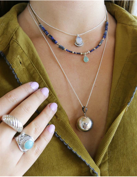 COLGANTE COSMIC PIEDRA LUNA