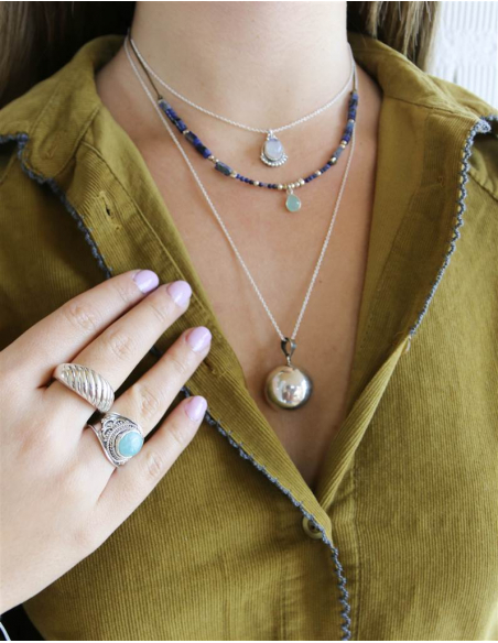 COLGANTE COSMIC PIEDRA LUNA