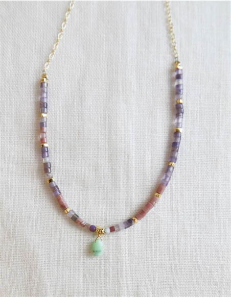 COLGANTE RODOCROSITA Y AMATISTA