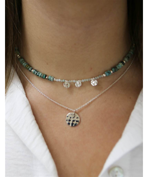 COLGANTE  MONEDAS TURQUESA...