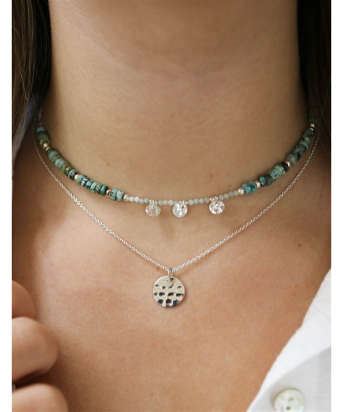 COLGANTE  MONEDAS TURQUESA... 2