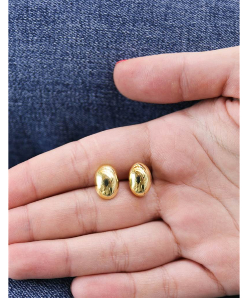 PENDIENTES BOLA GRANDE ORO