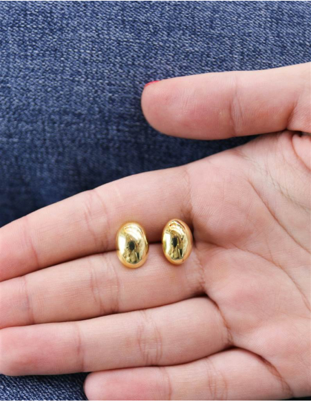 PENDIENTES BOLA GRANDE ORO