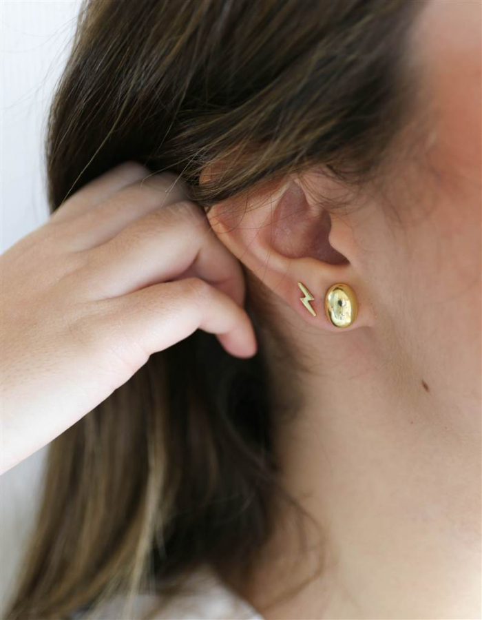 PENDIENTES  LUNAS, BOLITAS, RAYOS ORO