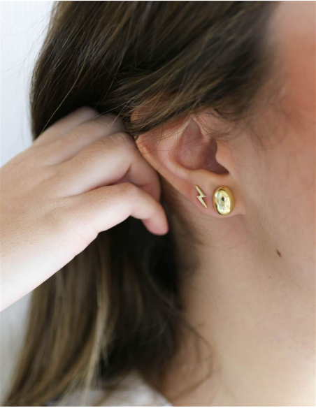 PENDIENTES  LUNAS, BOLITAS, RAYOS ORO