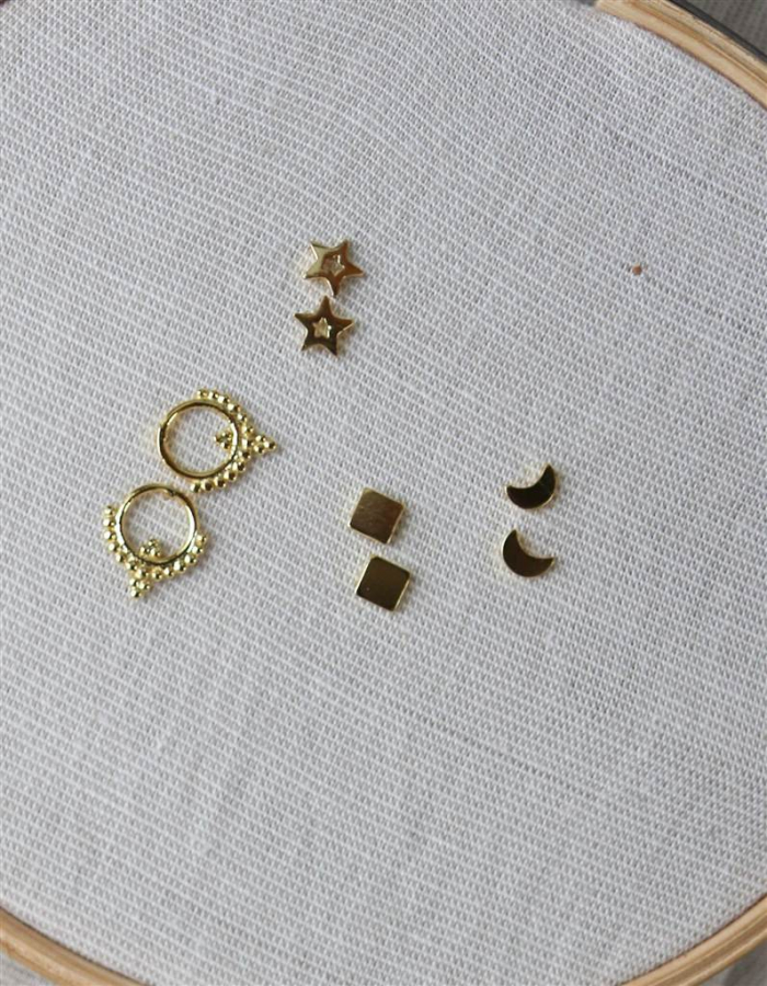 PENDIENTES  LUNAS, CUADRADO,...