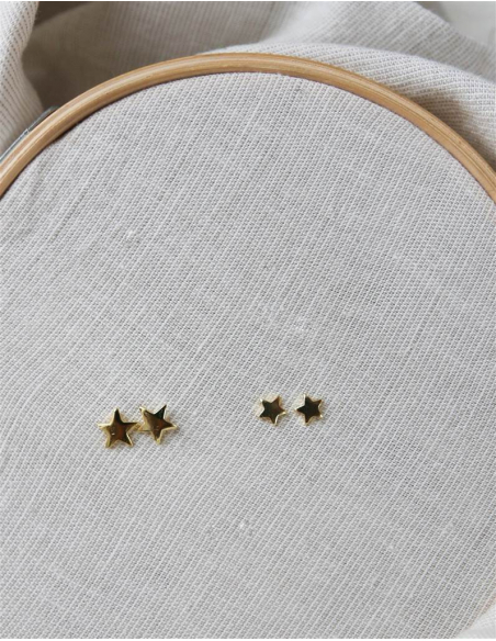 PENDIENTES  ESTRELLAS ORO