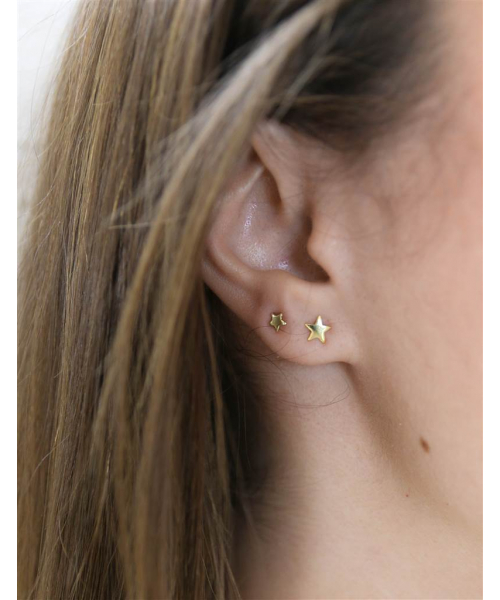 PENDIENTES  ESTRELLAS ORO 2
