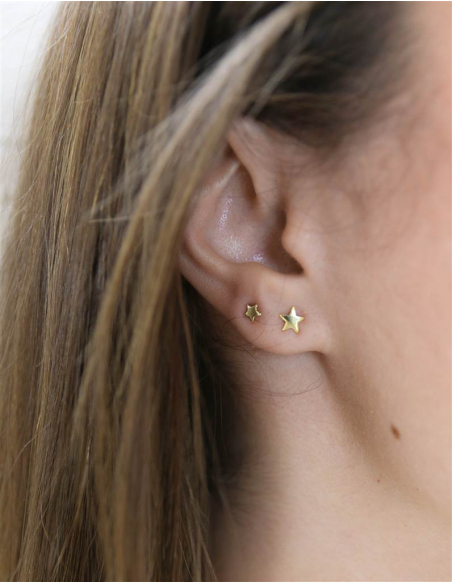 PENDIENTES  ESTRELLAS ORO