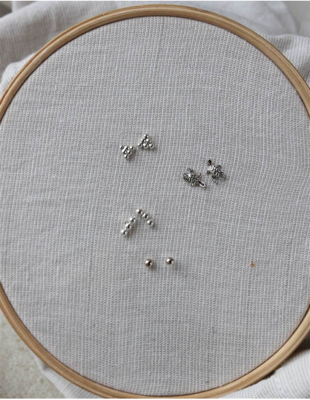 PENDIENTES TORTUGA, BOLITA, 3 BOLITAS, 6 BOLITAS