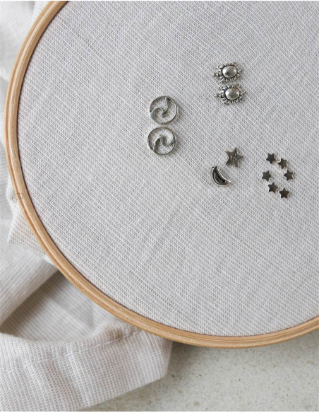 PENDIENTES TORTUGA,OLA, ESTRELLAS, ESTRELLA Y LUNA