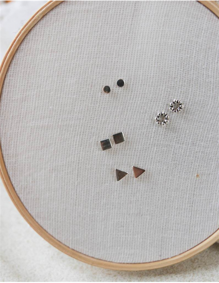 PENDIENTES TRIÁGULOS, CUADRADOS, CHINCHETAS, CÍRCULO