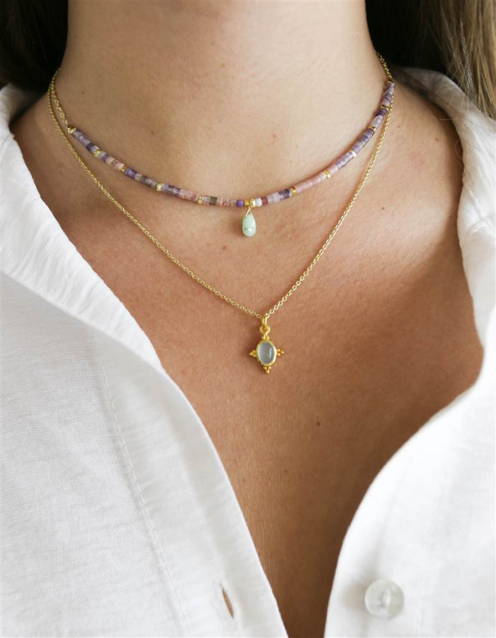 COLGANTE RODOCROSITA Y AMATISTA