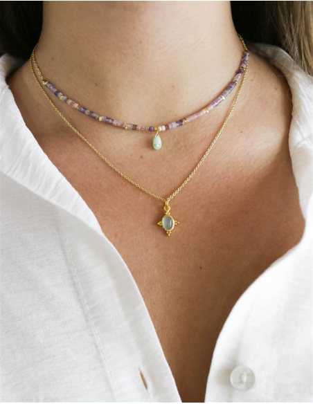 COLGANTE RODOCROSITA Y AMATISTA