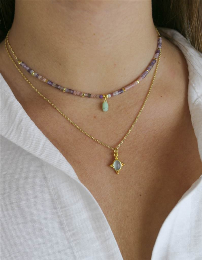 COLGANTE RODOCROSITA Y AMATISTA