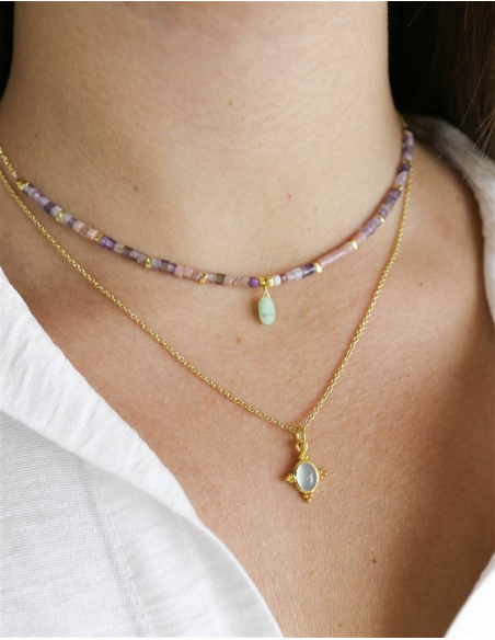 COLGANTE RODOCROSITA Y AMATISTA