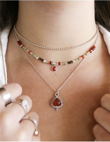 COLGANTE PIEDRAS NATURALES  BIKANER