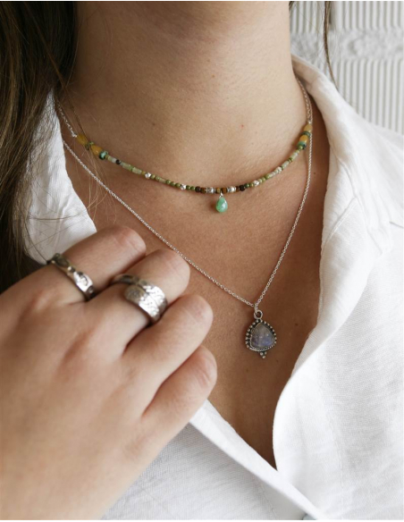 COLGANTE PIEDRAS NATURALES  BIKANER