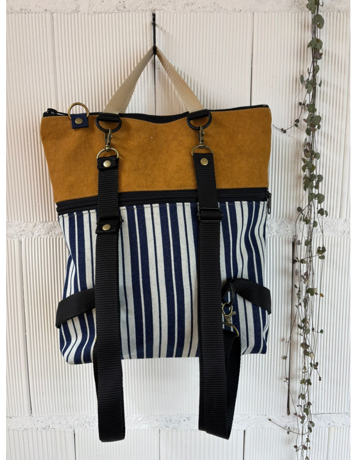 MOCHILA  LONETA RAYAS ALEGRÍA