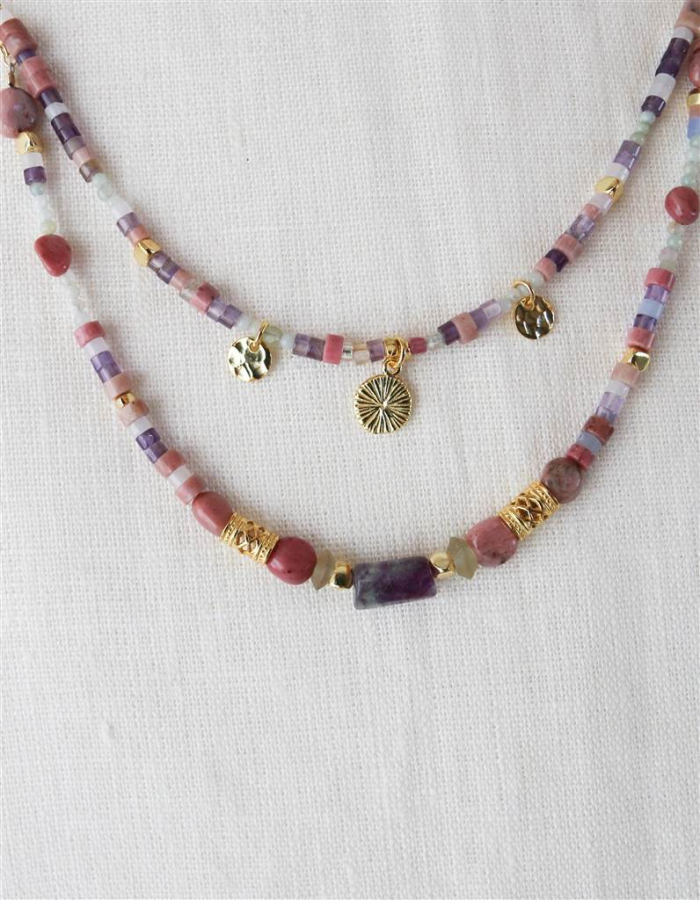 COLGANTE  RODOCROSITA Y AMATISTA