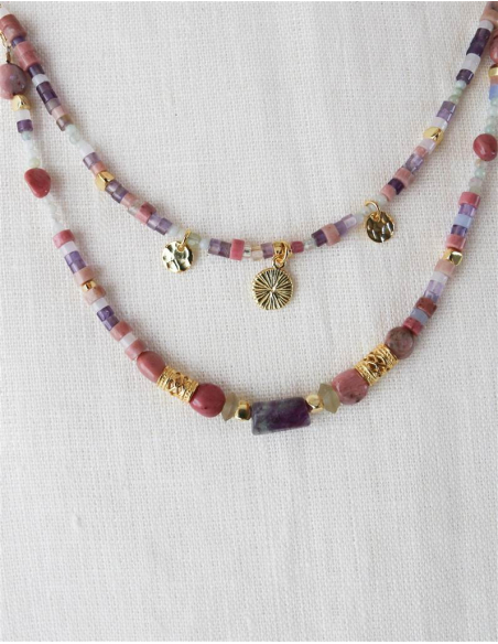 COLGANTE  RODOCROSITA Y AMATISTA