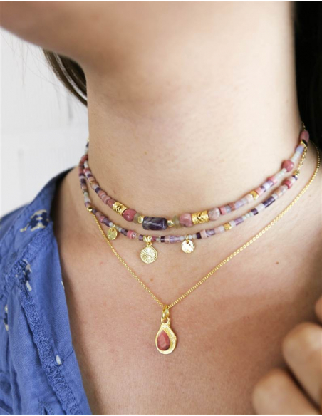 COLGANTE  RODOCROSITA Y AMATISTA